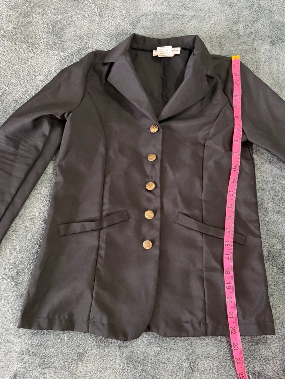 Classic Black Equestrian Jacket and Pants Costume for Kids